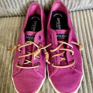 Fuschia Top Side  Sperry sneaker loafers